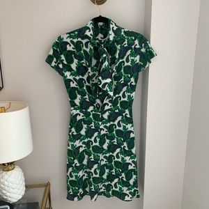 Sandro Paisley Print Open Back Dress